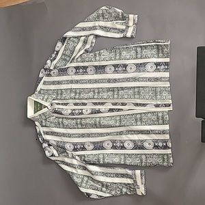 CHARAGH DIN  vintage  CD Party Shirt hand painted men's button down